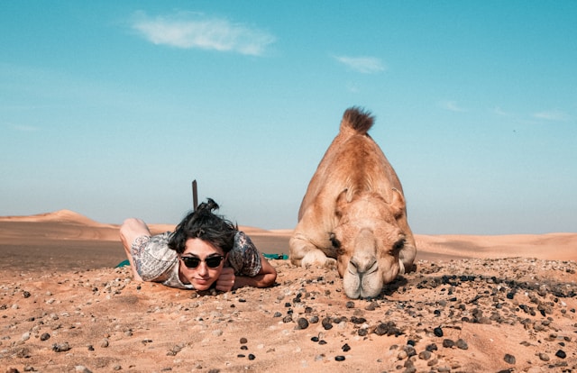 Man camel img